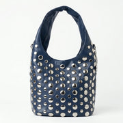 Silver Dot Borsa Media in Ecopelle