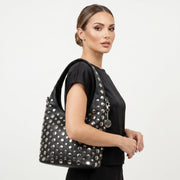Silver Dot Borsa Media in Ecopelle