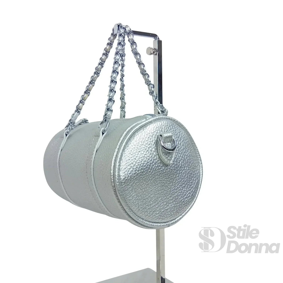 Cleo Borsa a Cilindro con Doppio Manico