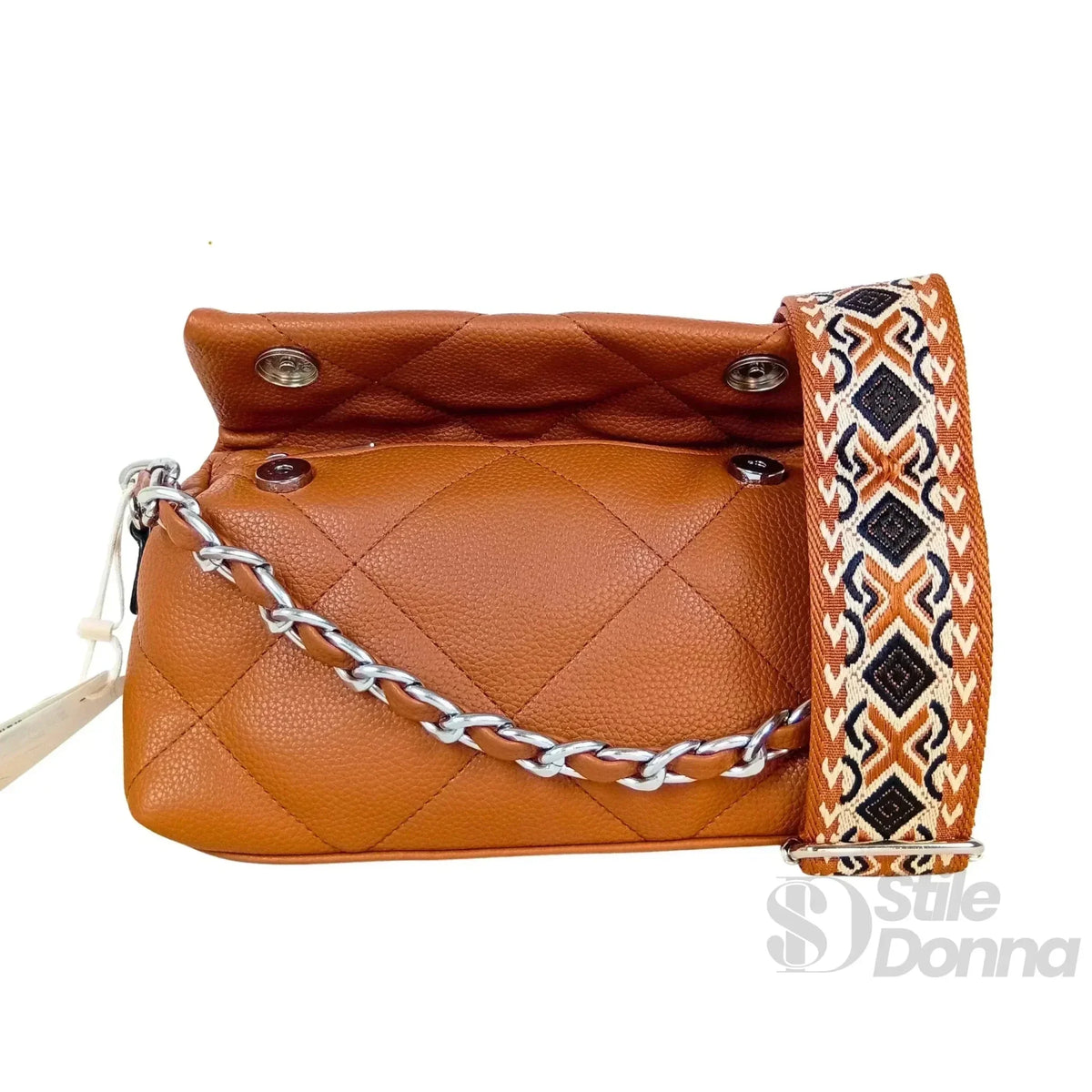 Agata Borsa a Tracolla Compatta in Ecopelle