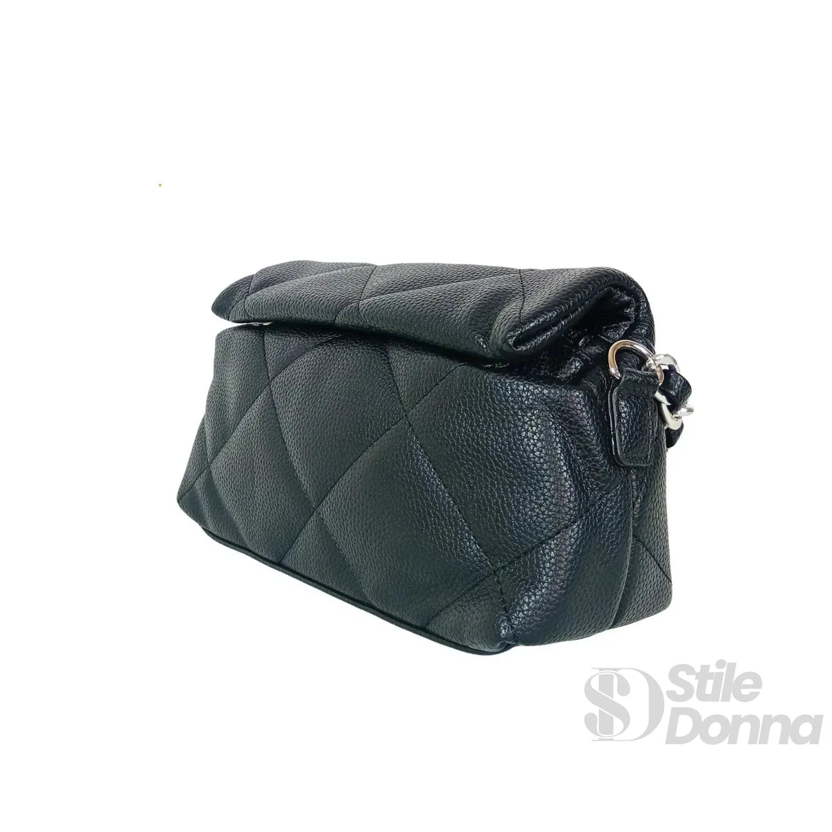 Agata Borsa a Tracolla Compatta in Ecopelle
