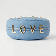 Denise Borsa in Denim con Tracolla Rimovibile