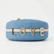 Denise Borsa in Denim con Tracolla Rimovibile