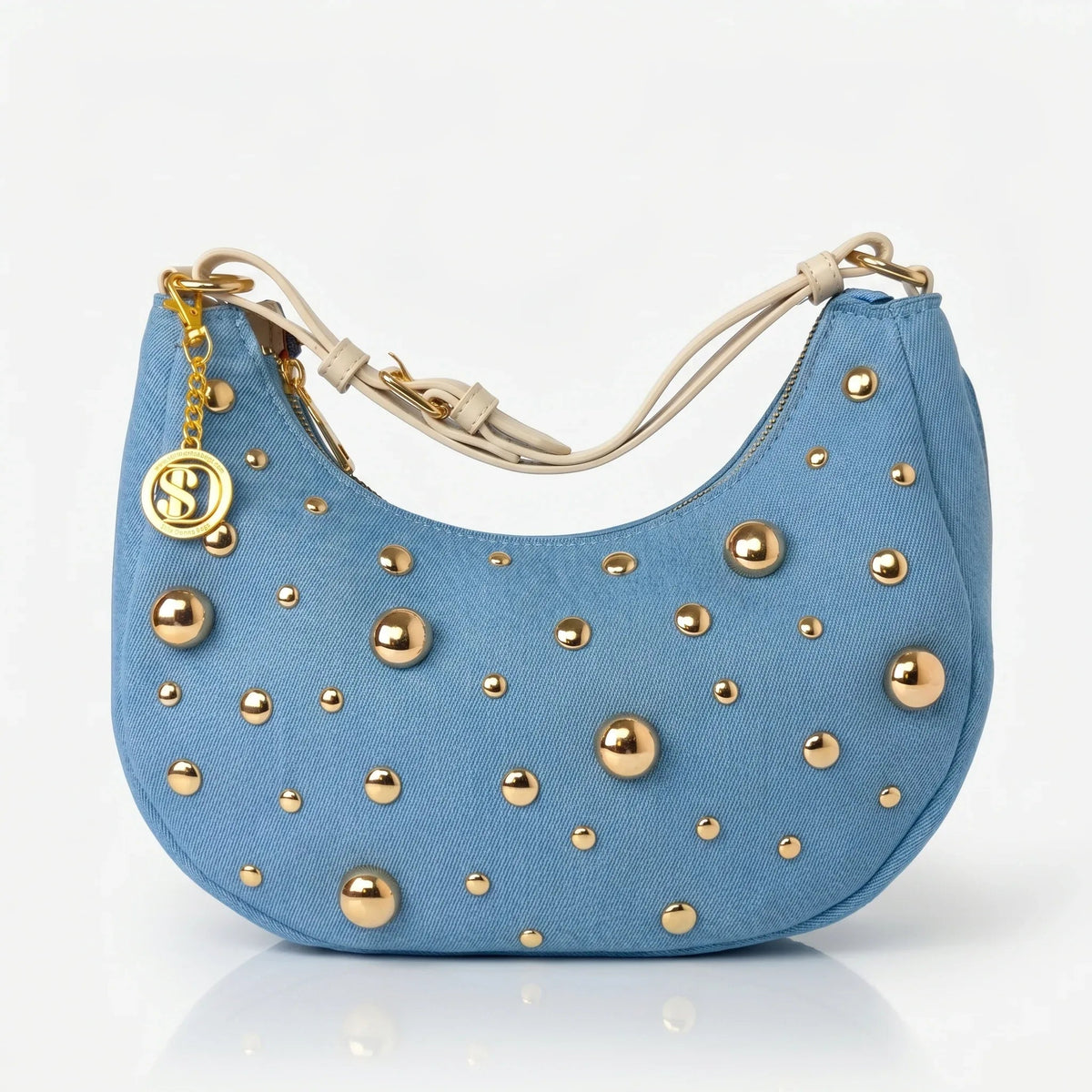 Denise Borsa in Denim con Tracolla Rimovibile