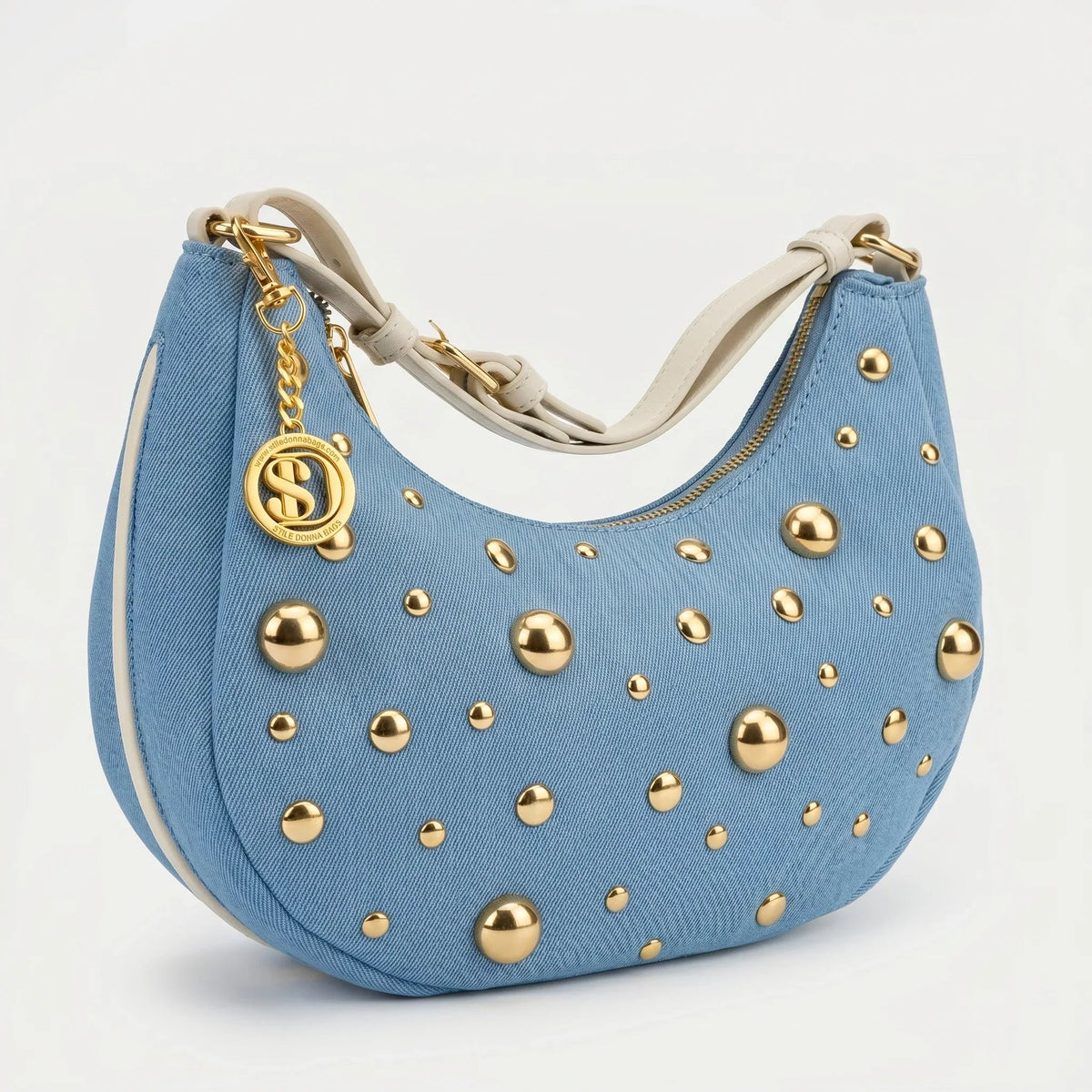 Denise Borsa in Denim con Tracolla Rimovibile