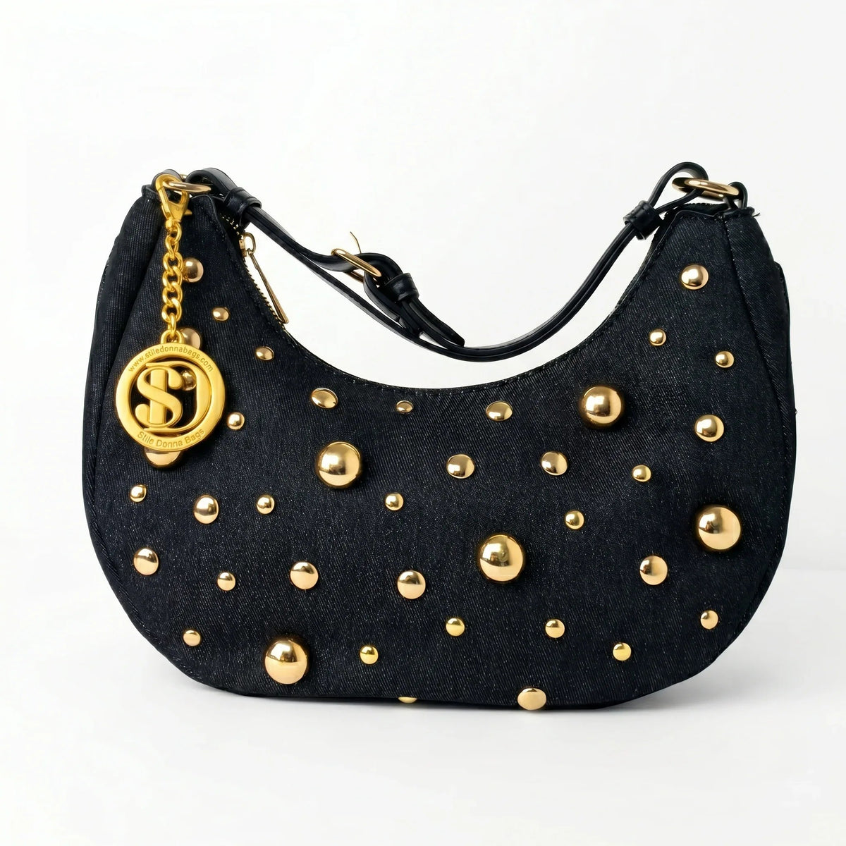 Denise Borsa in Denim con Tracolla Rimovibile