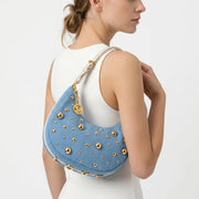 Denise Borsa in Denim con Tracolla Rimovibile