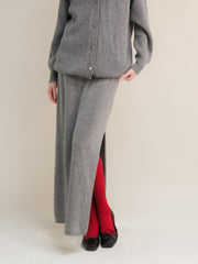 Cashmere Mix Long Skirt