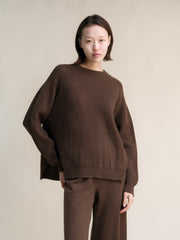 Cashmere Mix Ribbed Crewneck