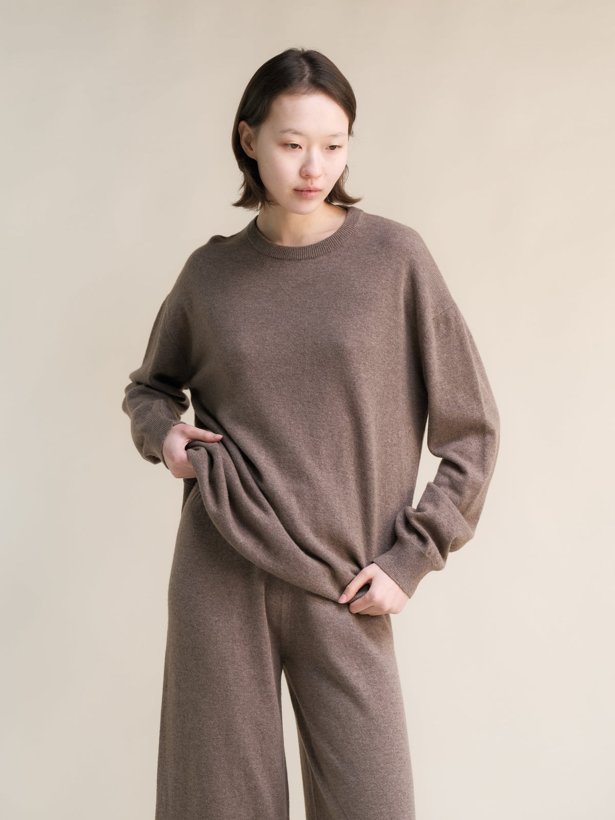 Cashmere Mix Crewneck Sweater