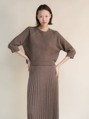 Cashmere Mix 3/4 Sleeve Pullover