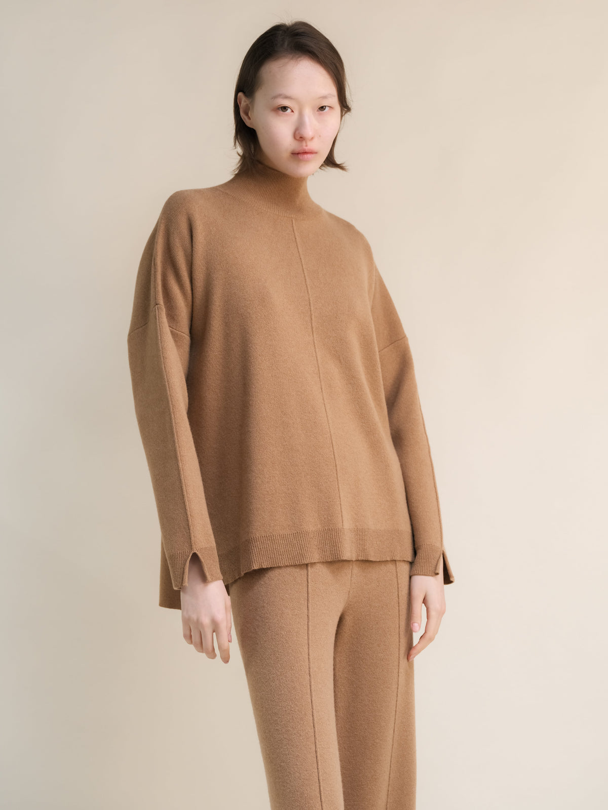 Cashmere Mix Maxi Turtleneck