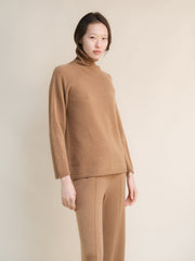 Cashmere Mix Turtleneck Sweater