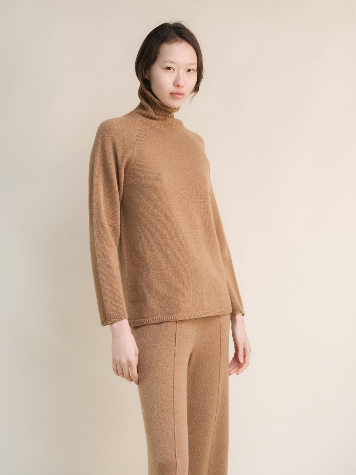 Cashmere Mix Turtleneck Sweater