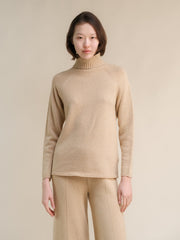 Cashmere Mix Turtleneck Sweater