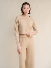 Cashmere Mix Cropped Cardigan