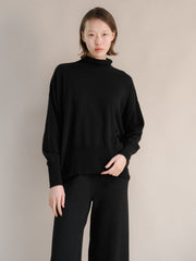 Cashmere Mix Maxi Turtleneck Sweater