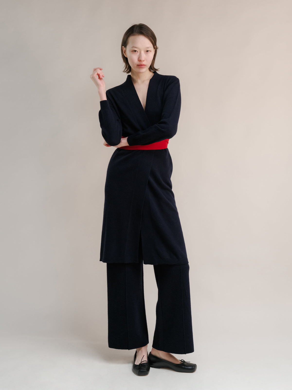 Cashmere Mix Long Cardigan