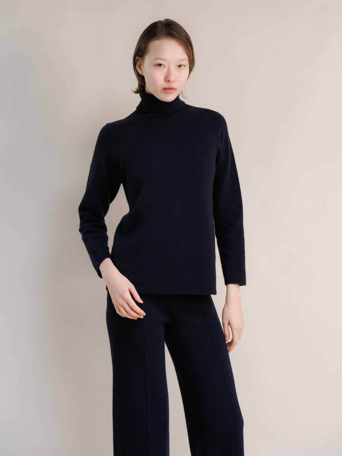 Cashmere Mix Turtleneck Sweater