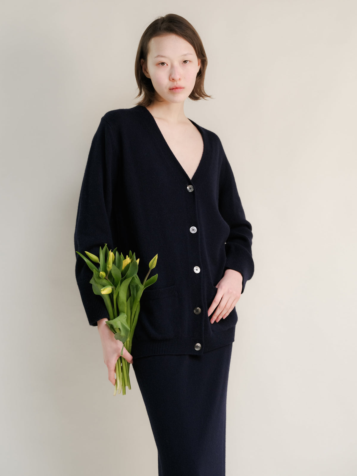 Cashmere Mix Maxi Cardigan