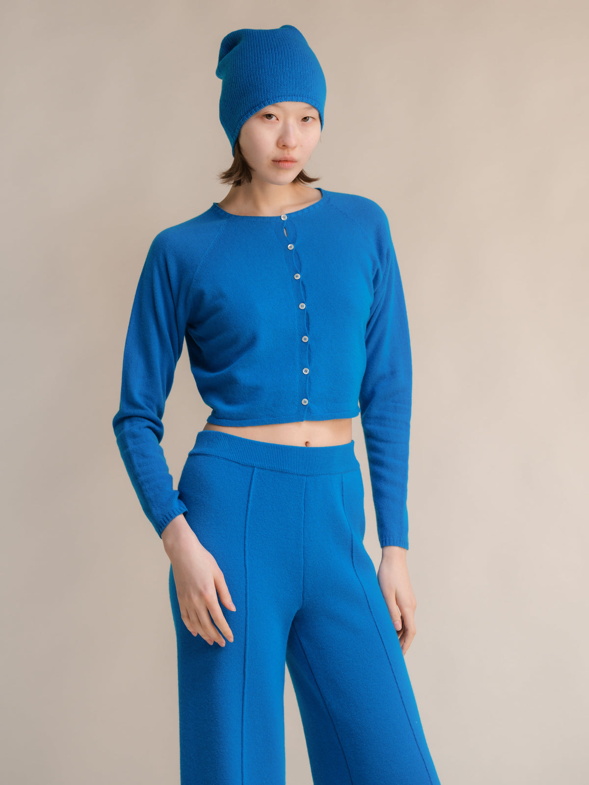 Cashmere Mix Cropped Cardigan