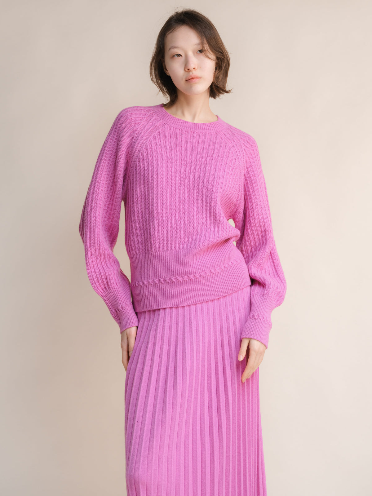 Cashmere Mix Raglan Sweater