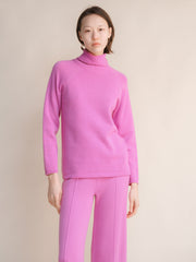 Cashmere Mix Turtleneck Sweater