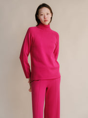 Cashmere Mix Turtleneck Sweater