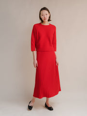 Cashmere Mix 3/4 Sleeve Pullover