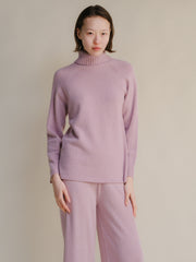 Cashmere Mix Turtleneck Sweater