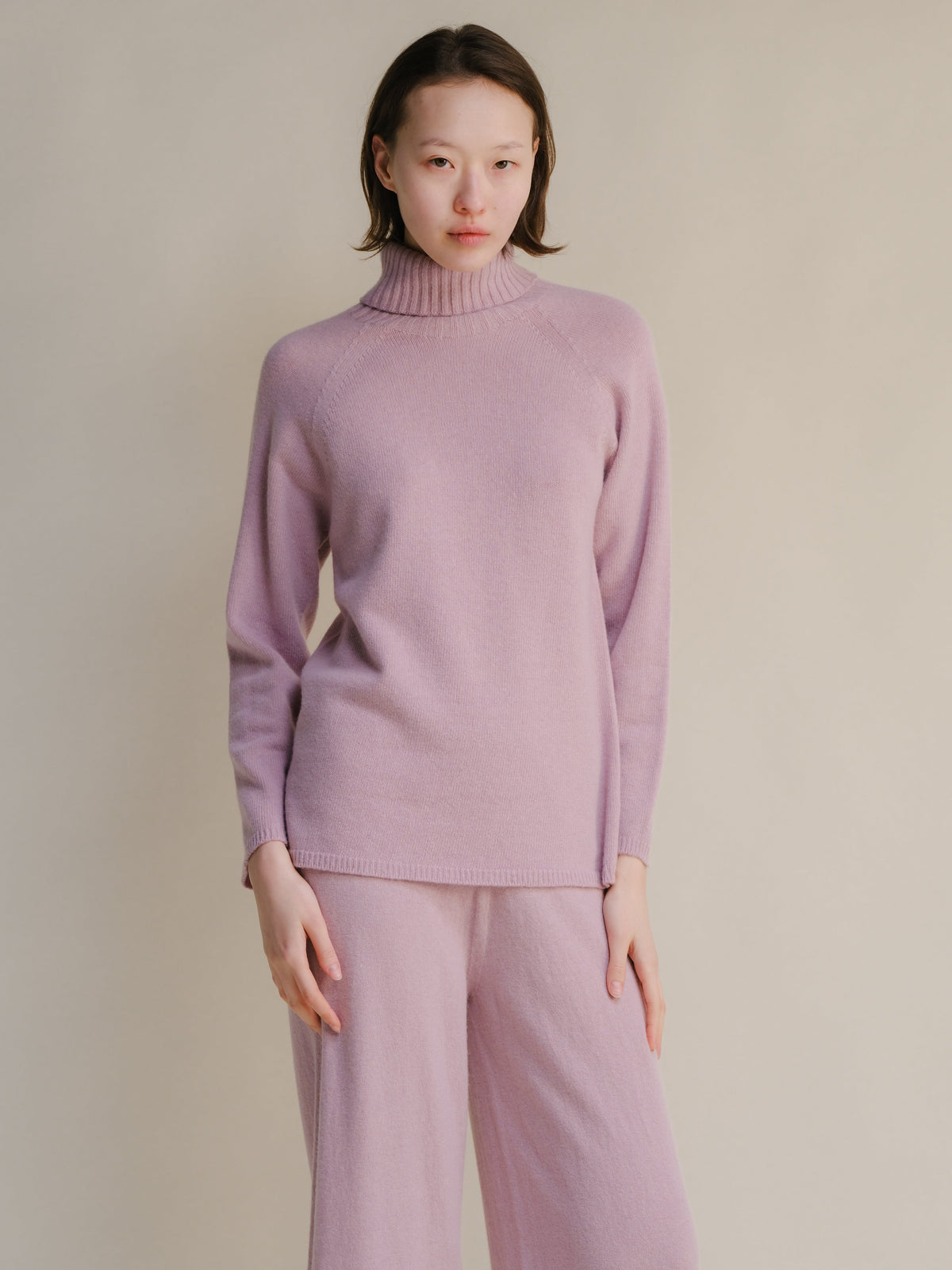 Cashmere Mix Turtleneck Sweater