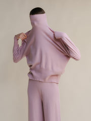Cashmere Mix Maxi Turtleneck Sweater