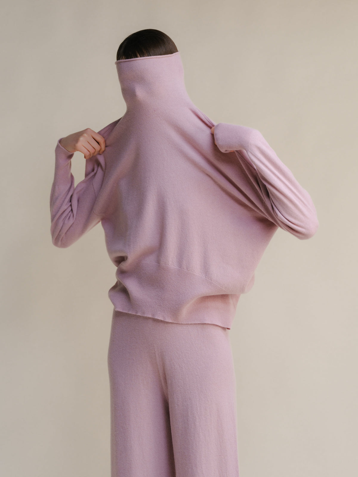 Cashmere Mix Maxi Turtleneck Sweater
