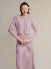 Cashmere Mix Cropped Cardigan