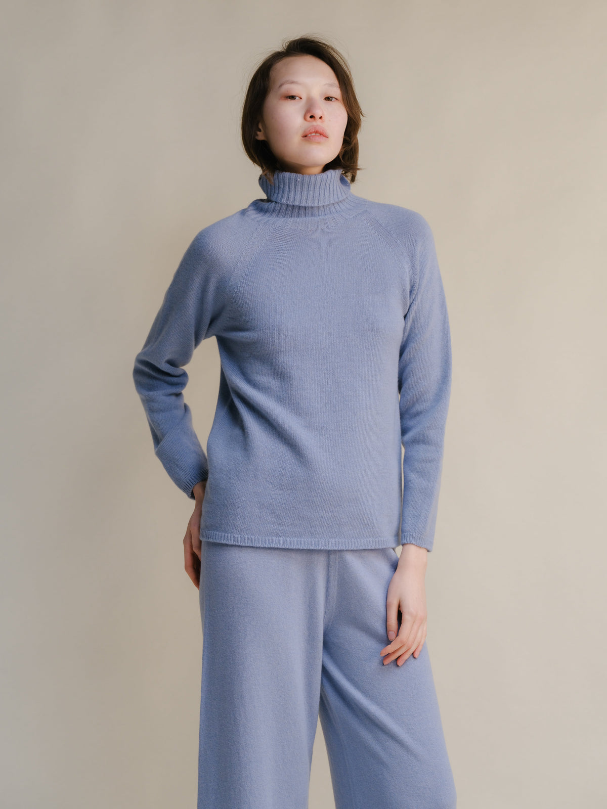 Cashmere Mix Turtleneck Sweater