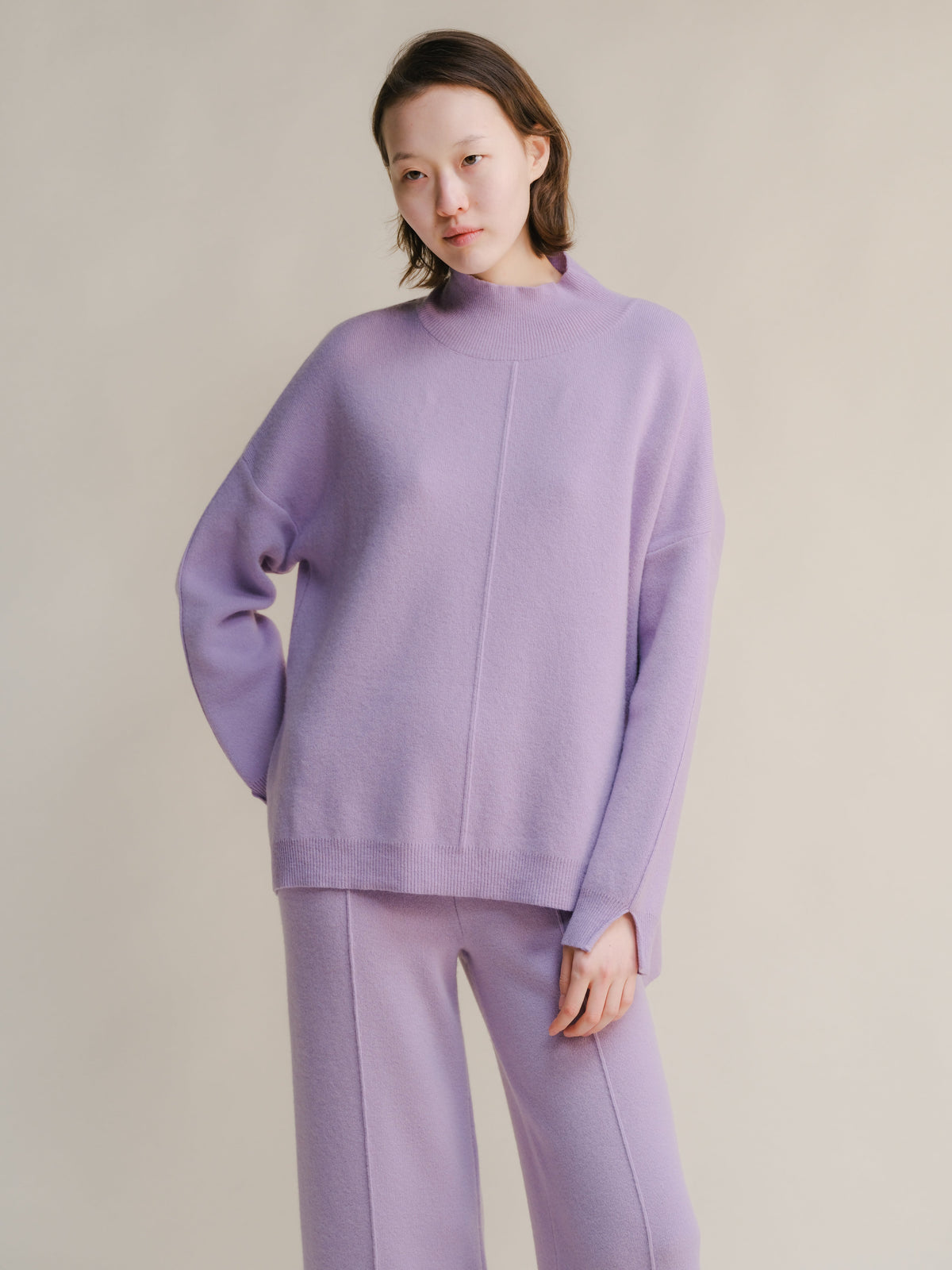 Cashmere Mix Maxi Turtleneck