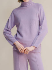 Cashmere Mix Turtleneck Sweater