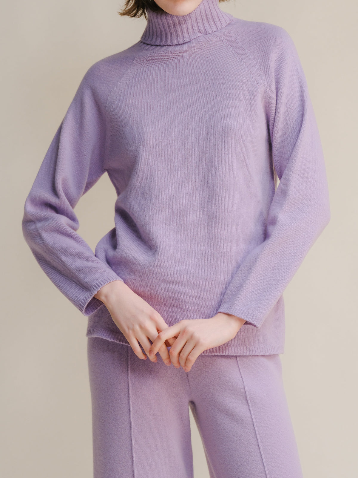 Cashmere Mix Turtleneck Sweater