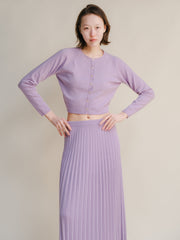 Cashmere Mix Cropped Cardigan