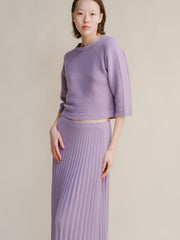 Cashmere Mix 3/4 Sleeve Pullover