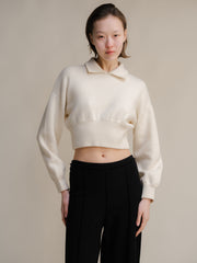 Superfine Lambswool Boxy Polo