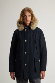 Giacca Arctic Detachable Fur Uomo Melton Blue