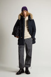 Giacca Arctic Detachable Fur Uomo Melton Blue