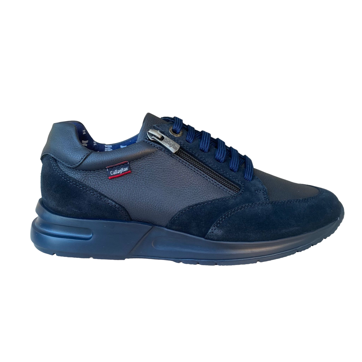 CallagHan Luxe 91328 Uomo Blu - Sneakers in Pelle con Zip