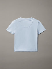 Calvin Klein Maglietta Infant CK Logo LVCKSJA47B Celeste 6-36 Mesi