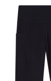Champion Leggings 118471_KK001 Donna Nero - Pantaloni Sportivi 7/8 Quick Dry