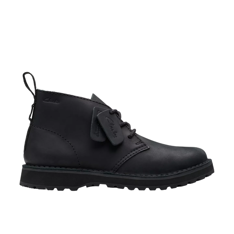 Clarks Solsbury DB 179716 Uomo Nero - Stivaletto Polacchino Pelle