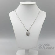 Luce Collana con Pendente Rettangolare Pavé
