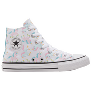Converse scarpa sneakers da bambina alta con laccio Ctas HI 669816C white-multi-white
