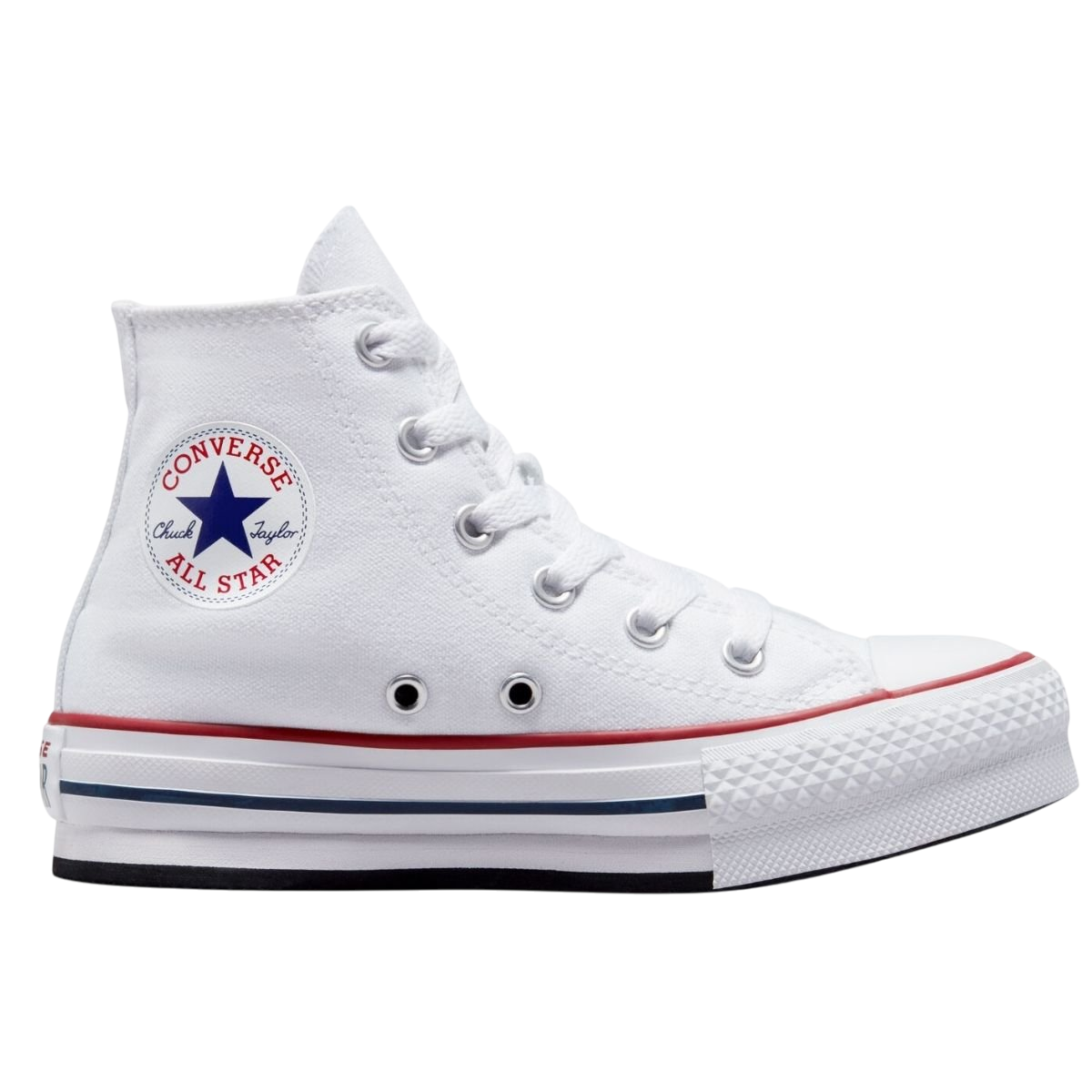 Converse All Star Chuck Taylor 272856C Junior Bianca - Sneakers Alta Eva Lift Ragazza